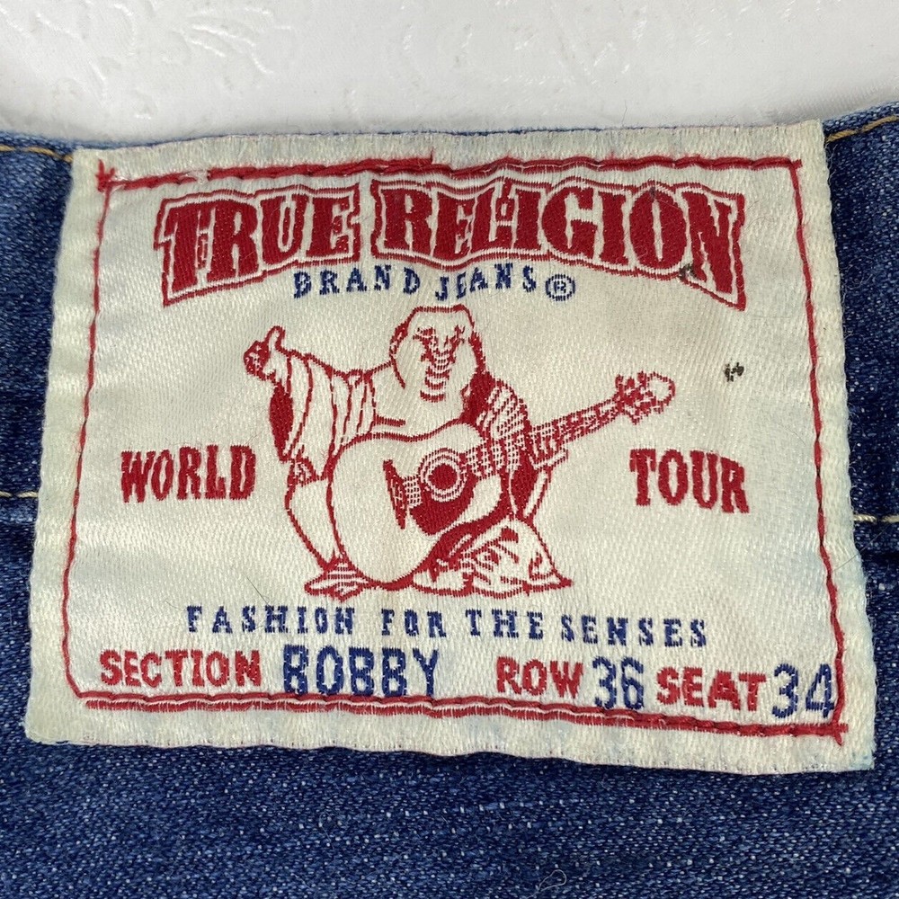 True Religion Mens Sz 36x34 Bobby Jeans - Picture 4 of 12
